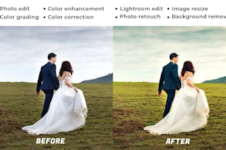 edit photos color enhancement and color grading