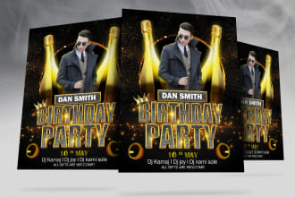 design birthday, anniversary, grand opening, and event flyer