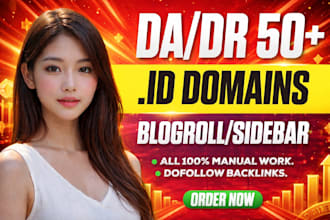 provide high da DR blogroll sidebar dofollow id backlinks