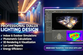 photometric lighting design and lux calculation in dialux evo