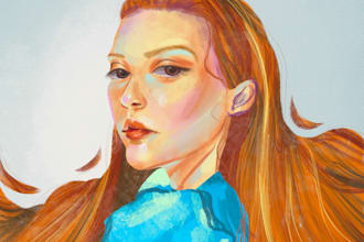 draw a portrait in digital