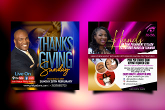 create exceptional online church flyer or event flyer design