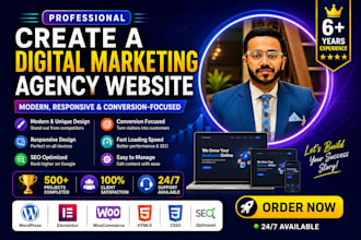 create a digital marketing agency website