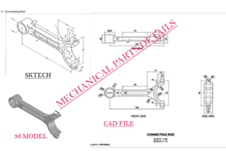 create 2d mechanical part drawings in autocad