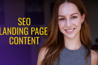 write SEO content for your landing page