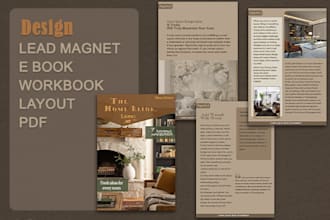 design your workbook, lead magnet, cheatsheet, ebook, PDF