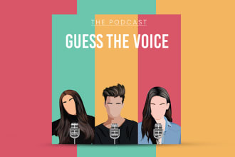 design professional portrait based podcast cover art