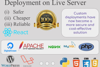 deploy your website, web app on a live server with cicd