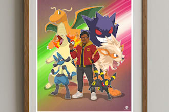 draw you as a pokemon trainer