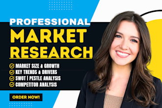 do market research, industry analysis, competitor, swot, trends analysis report