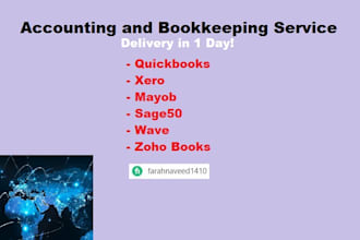do accounting bookkeeping using quickbooks, xero and excel