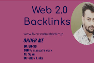 make 40 high authority web 2 0 backlinks