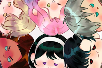 draw kawaii chibi in anime, manga, webtoon, manhwa style