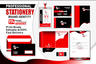 design business card, letterhead, envelope full stationery