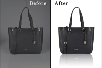 product photo editing, retouching in photoshop work