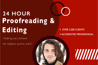 proofread and copy edit within 24 hours