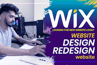 redesign wix website, design wix or wix ecommerce website