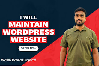 do wordpress website maintenance and wordpress support