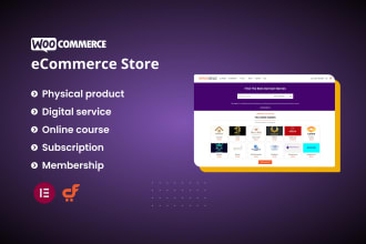 design and develop ecommerce website built with woocommerce