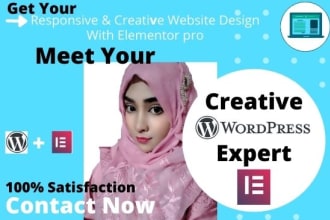 design responsive, unique website with elementor pro