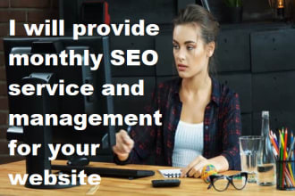 management your website with monthly SEO service