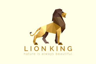 do incredible origami, polygonal, geometric, low poly logo