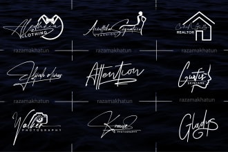 do scripted, luxury, handwritten, or signature logo design