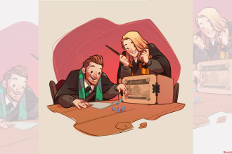 cartoonize your couple portrait