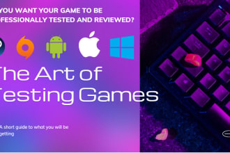professionally test and review your game, app, or website