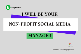 be your nonprofit social media marketing manager