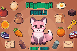 create pixel art 8 bit designs, characters and icons for you