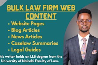 write law firm website content