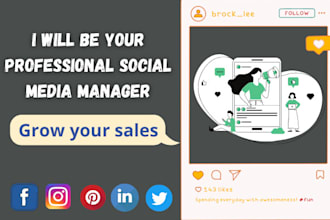 be your facebook, instagram manager and content creator