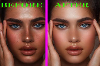 high end photo retouching and skin retouching