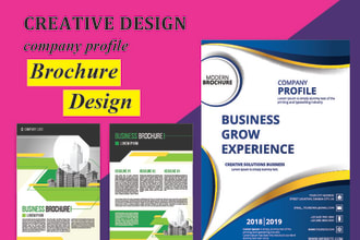create a business proposal, bifold, brochure flyer design