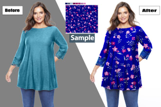 do image recolor and pattern change in photoshop