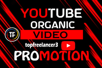 do organic youtube video promotion to rank the video