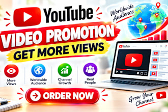 do youtube video and channel promotion for organic views