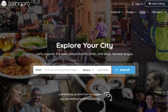 build a directory website using mylisting,listingpro,wilcity