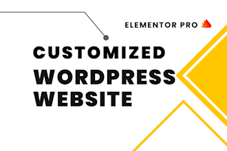build custom wordpress websites using elementor pro