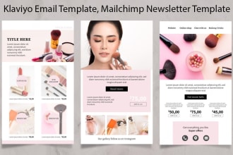 do klaviyo email template, mailchimp newsletter template