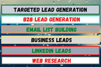 do b2b lead generation,targeted linkedin lead generation,b2b email list building