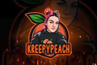 design overlay, custom logo, animations, panels and graphics for streamers