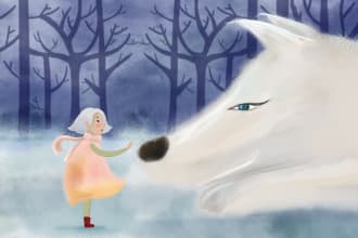 create cute whimsical children book illustration and cover