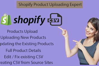 create csv files for shopify bulk product uploading