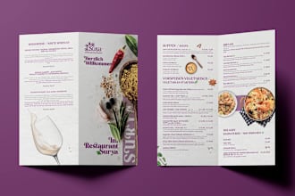 design menu, leaflet, flyer, brochure,booklet design