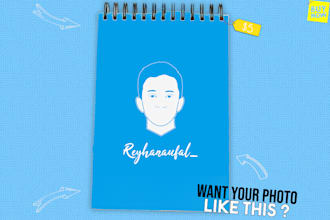 design a minimalist avatar from your photo