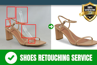 retouch photography dummy from shoes