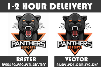 do vector tracing, recreate, redraw, logo or text