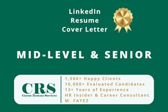 write for seniors unique successful optimized resume, cover letter, and linkedin